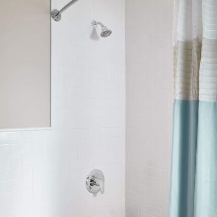 Pressure-Balance Shower Valve Trim – Chrome, Anti-Scald Ceramic Disc