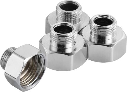 Water Line Reducer Adapters – ½ Inch Female to ⅜ Inch Male, Pack of 4